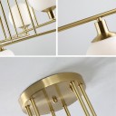 Loft Industry Modern - Balls Gold Chandelier